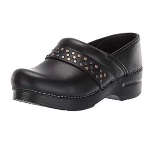 Women's Dansko Studded Leather Pavan Clog Shoes Size 36